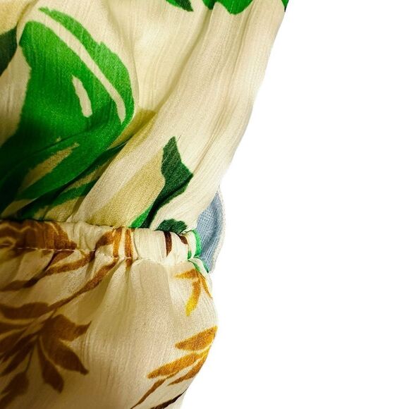 The Webster at Target Green and White Palm Print Strapless Maxi Dress size Small - Picture 14 of 16